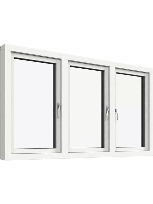 Sidohängt 3-luft fönster