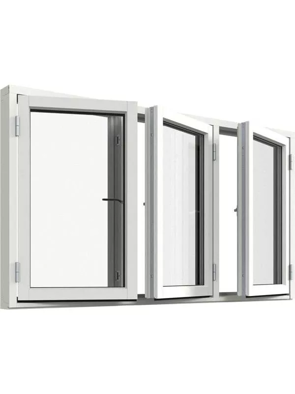 Sidohängt 3-luft fönster