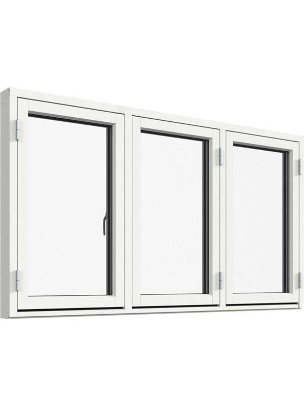 Sidohängt 3-luft fönster