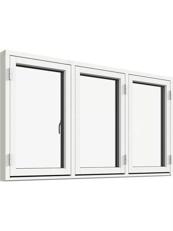 Sidohängt 3-luft fönster