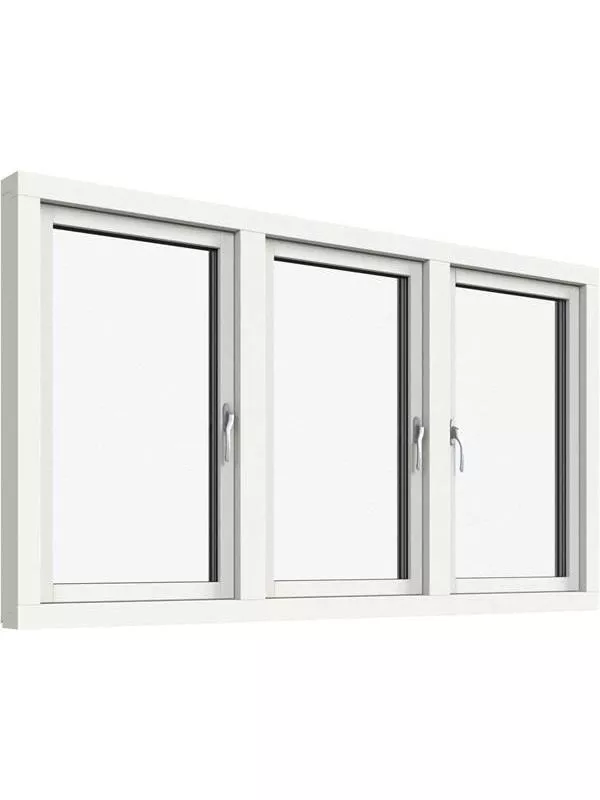 Sidohängt 3-luft fönster