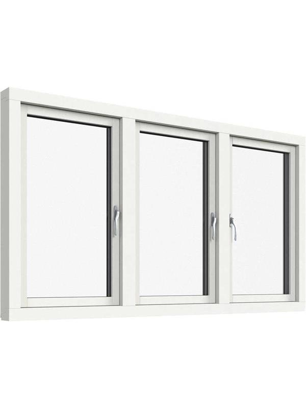 Sidohängt 3-luft fönster