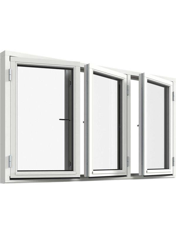 Sidohängt 3-luft fönster
