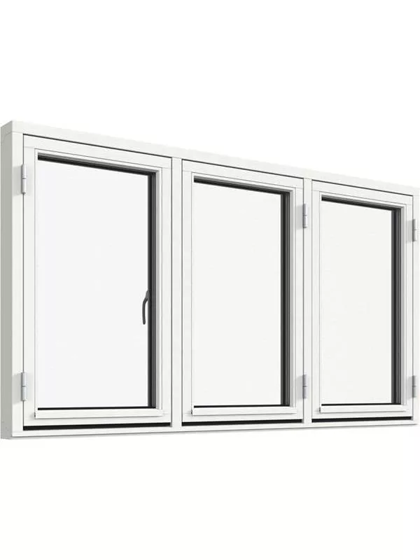 Sidohängt 3-luft fönster