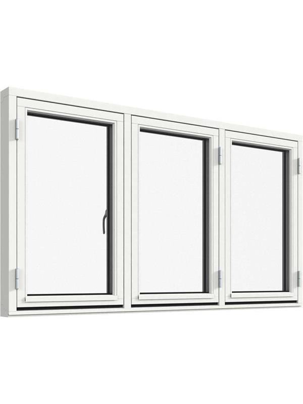 Sidohängt 3-luft fönster