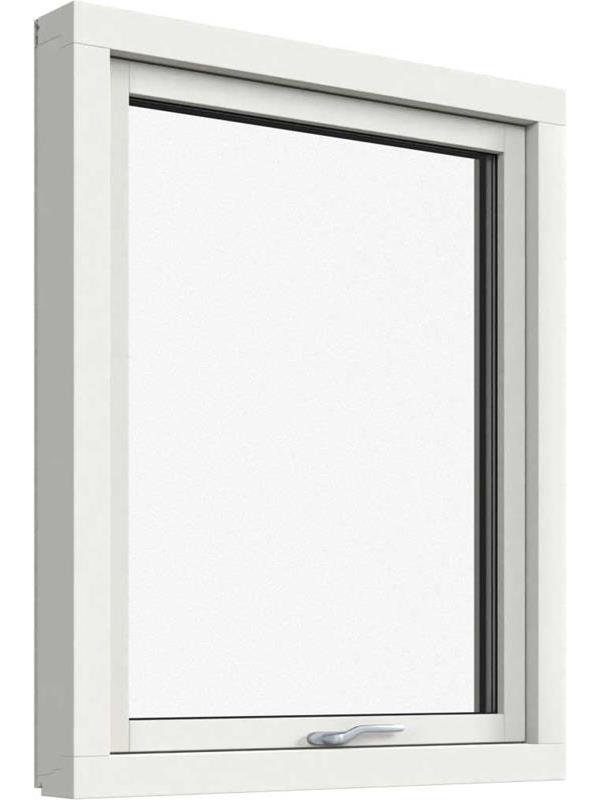 Vridfönster med frostat glas