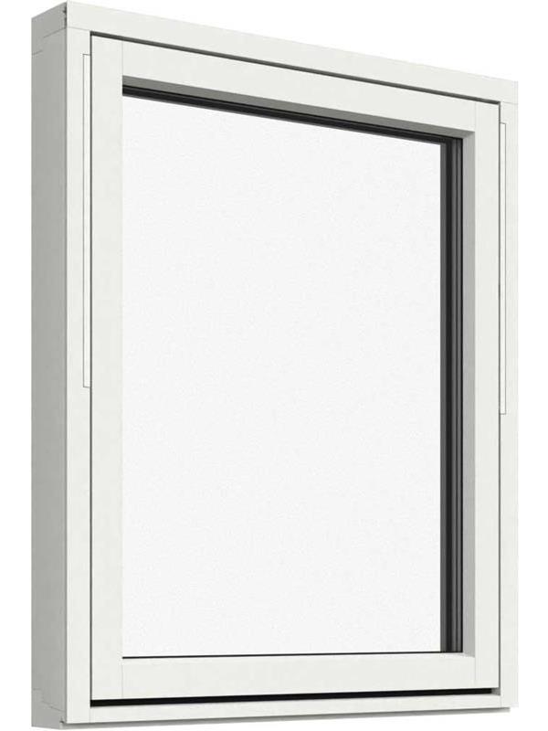 Vridfönster med frostat glas