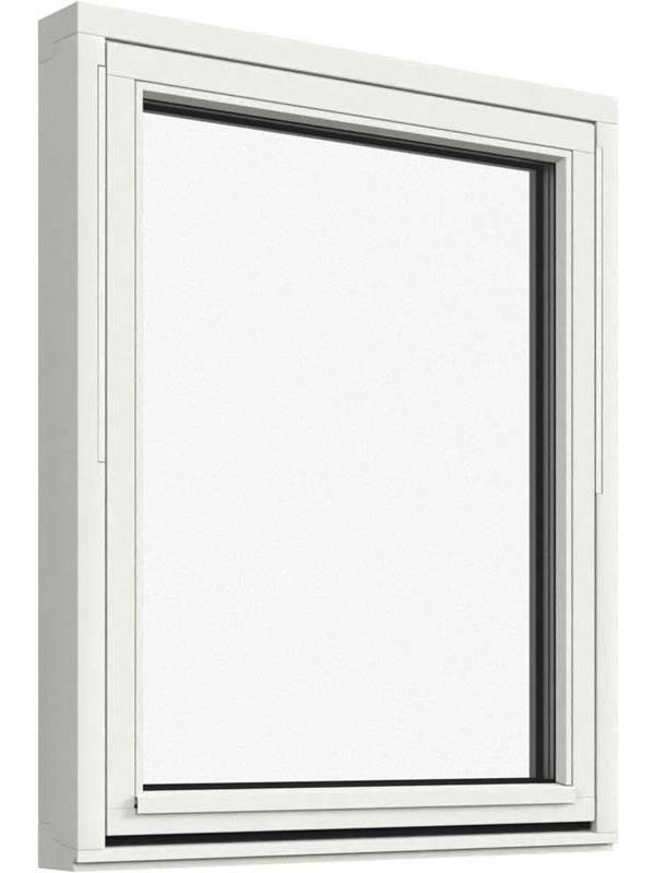 Vridfönster med frostat glas