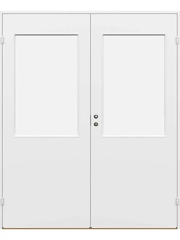 Parinnerdörr Slät glas 90
