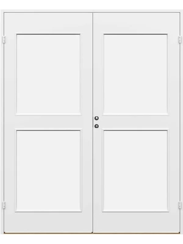 Parinnerdörr Slät 2 glas