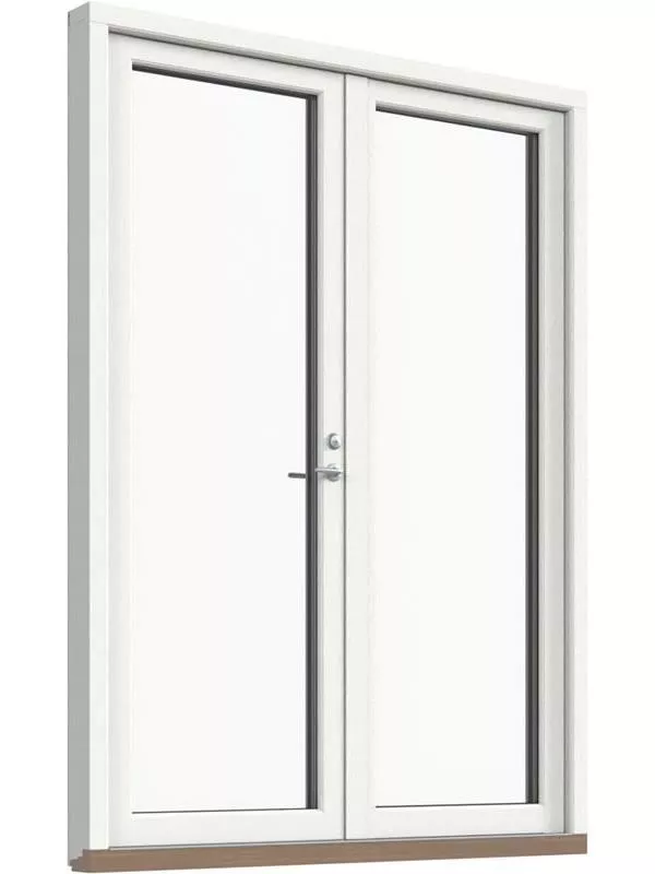 Fönster-Ytterdörr, helglasad (par)