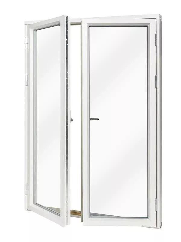 Fönsterdörr, helglasad (par) Eco 0,9