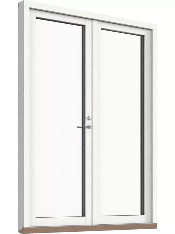 Fönster-Ytterdörr, helglasad (par)