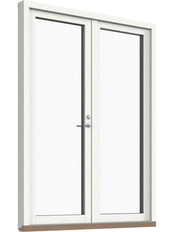 Fönster-Ytterdörr, helglasad (par)