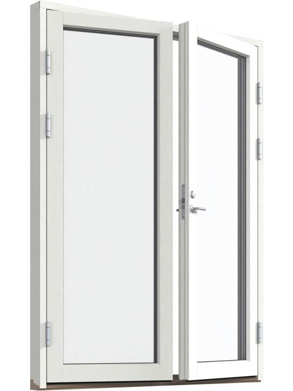 Fönster-Ytterdörr, helglasad (par)