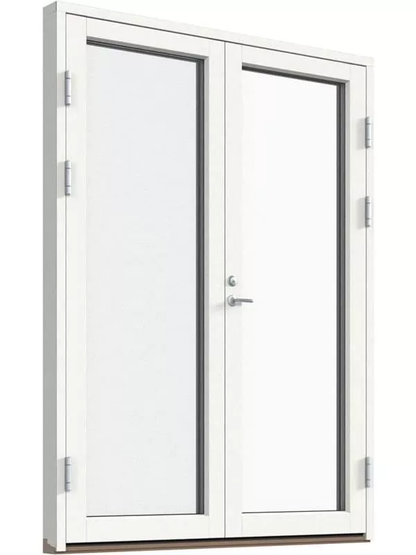 Fönster-Ytterdörr, helglasad (par)