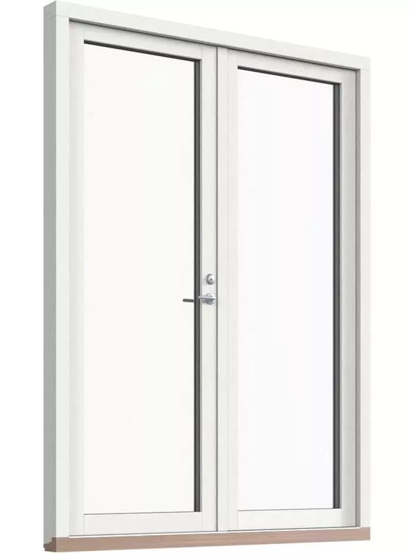 Fönster-Ytterdörr, helglasad (par)