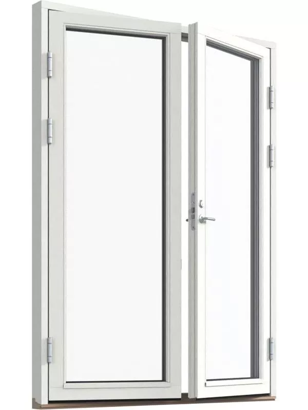 Fönster-Ytterdörr, helglasad (par)