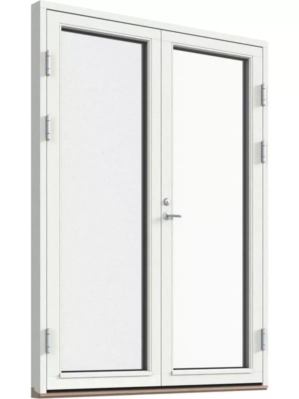 Fönster-Ytterdörr, helglasad (par)