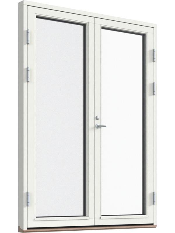 Fönster-Ytterdörr, helglasad (par)