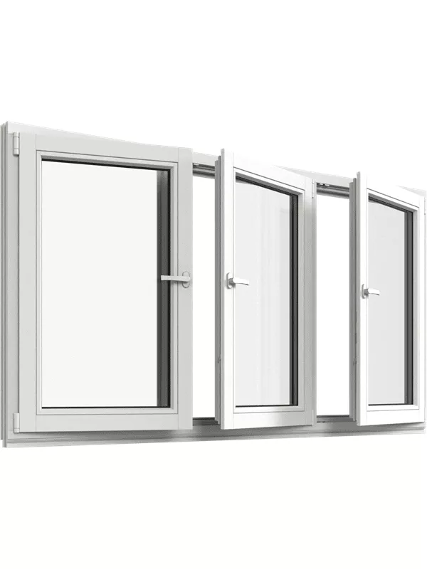 Inåtgående fönster 3-Luft