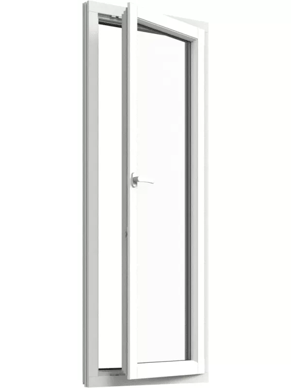 Inåtgående Fönsterdörr, helglasad