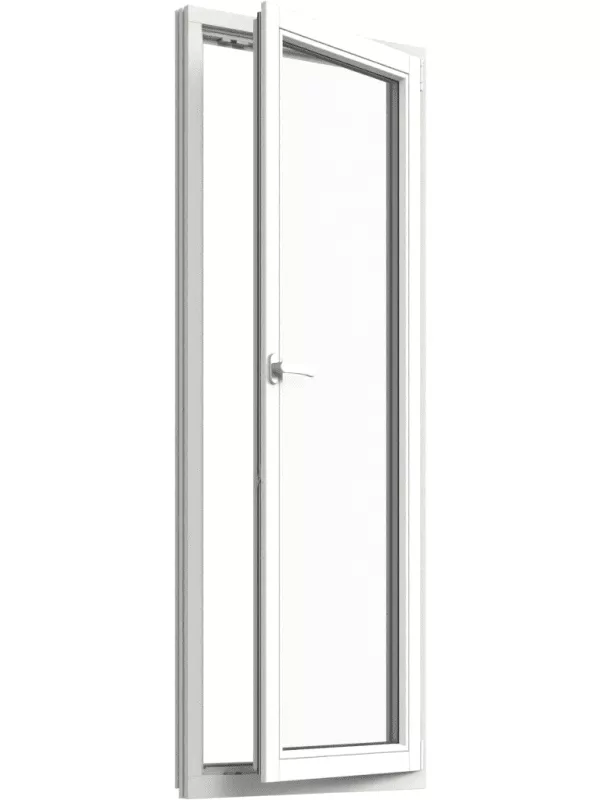 Inåtgående Fönsterdörr, helglasad