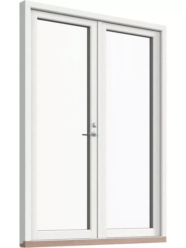 Fönster-Ytterdörr, helglasad (par)