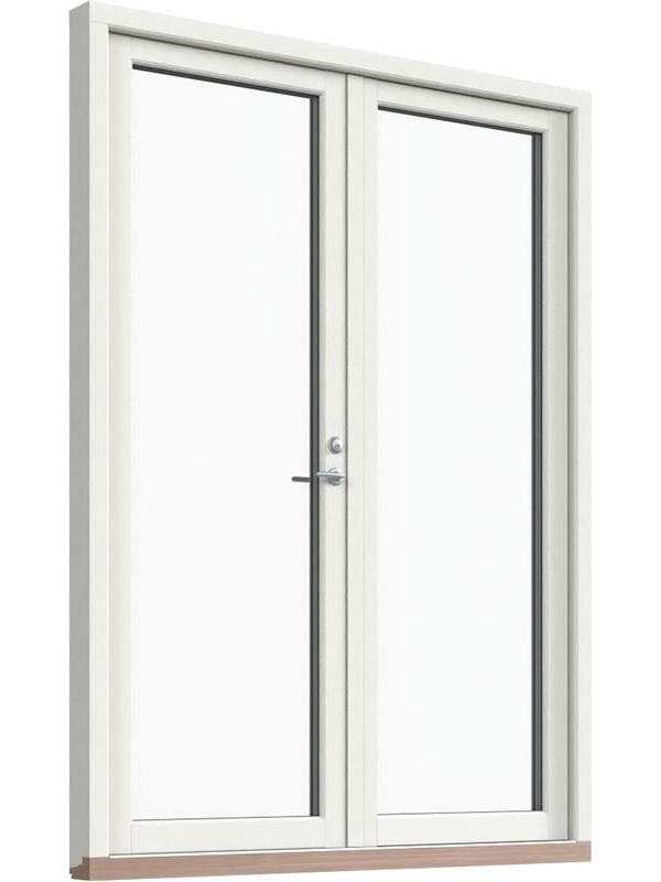 Fönster-Ytterdörr, helglasad (par)