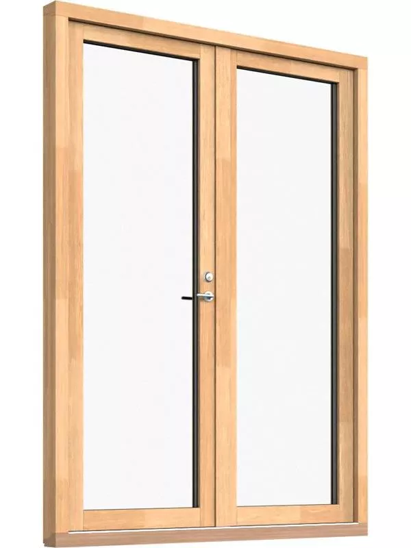 Fönster-Ytterdörr, helglasad (par)