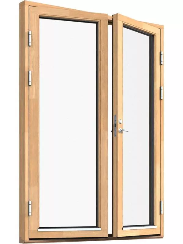 Fönster-Ytterdörr, helglasad (par)