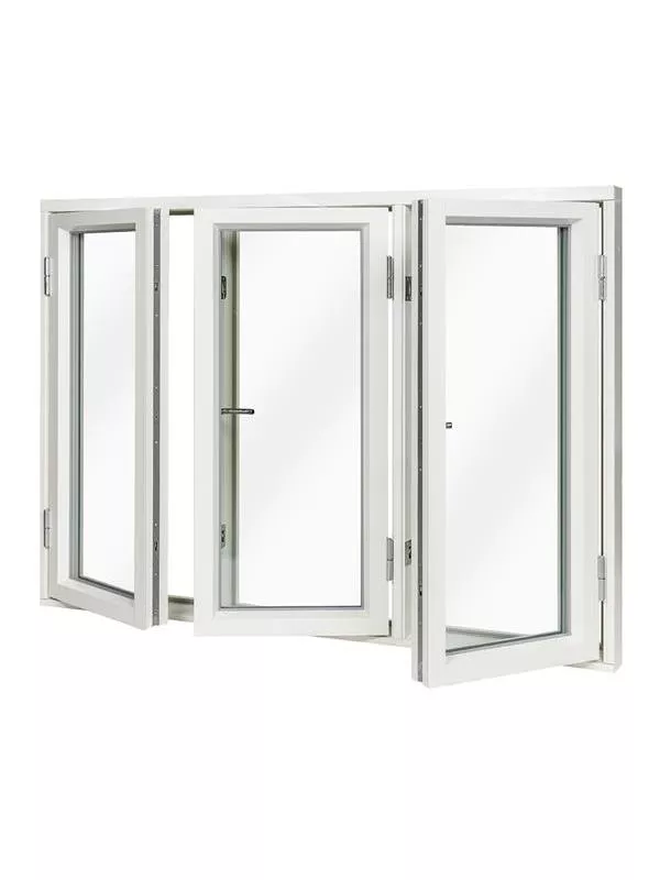 Sidohängt 3-luft fönster 3-glas Eco 0,9 Aluminiumbeklätt