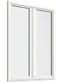 Inåtgående Fönsterdörr, helglasad (par)