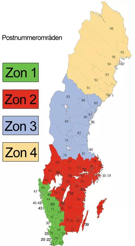 fraktzoner